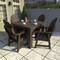 Highwood Usa Hamilton 5pc Square Outdoor Patio Furniture Dining Set AD-DNA44-ACE - alternate 2